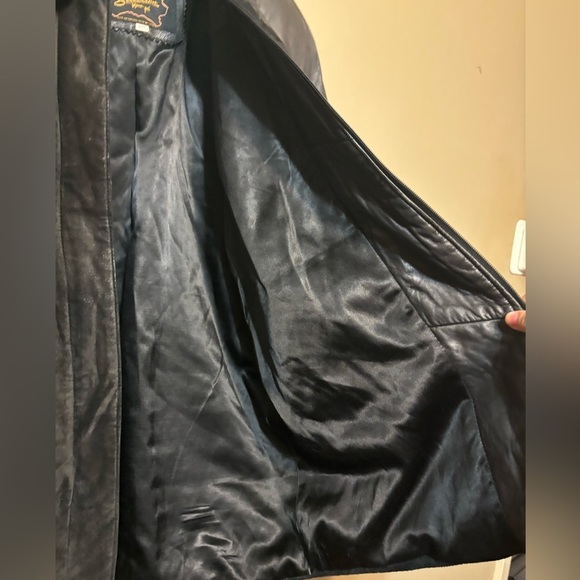 SELECTIONS MONO-POL Vintage 80’s Leather Suede Mixed Fabric jacket - Picture 6 of 8